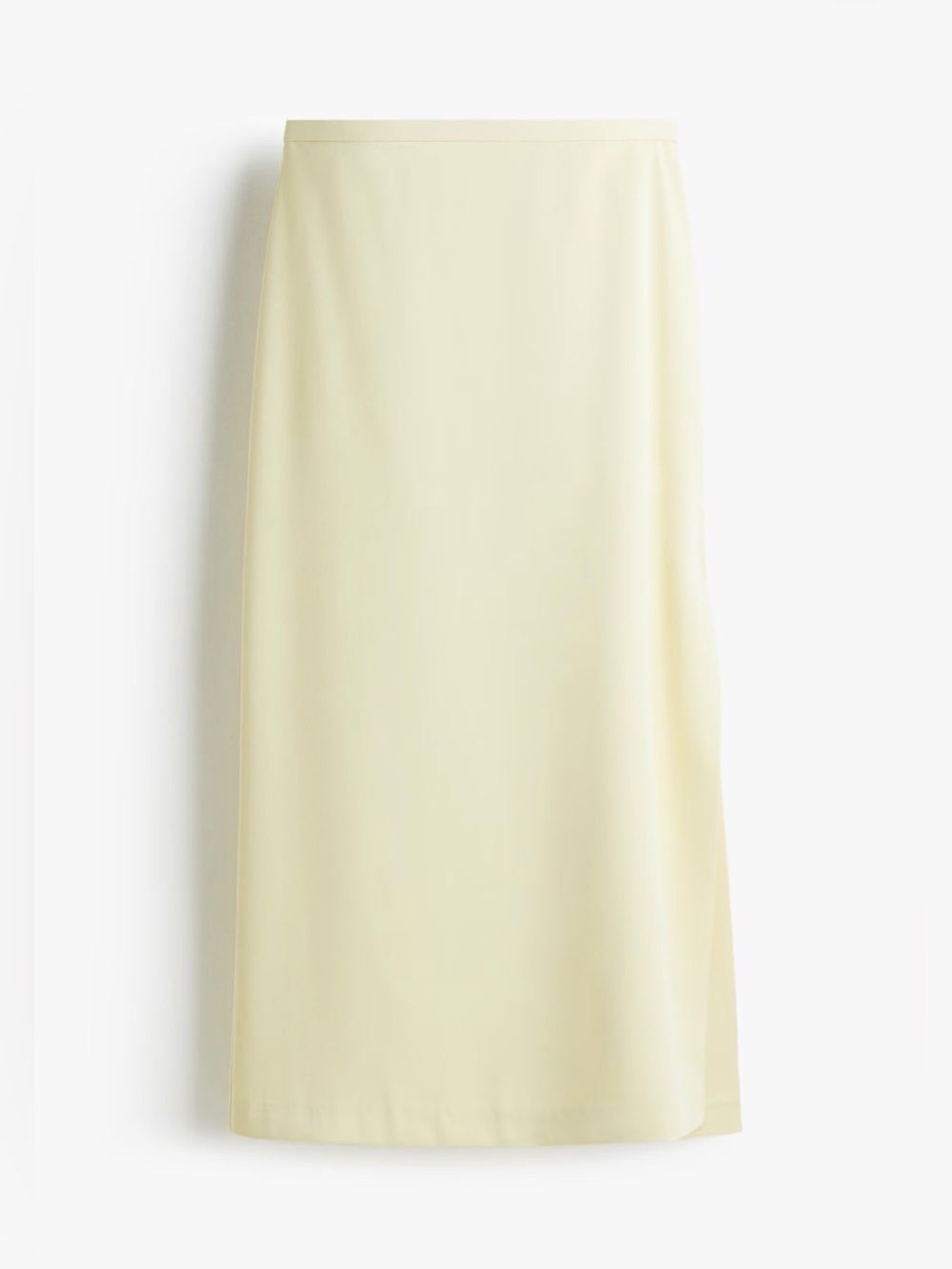 YELLOW SIDE-SLIT SKIRT